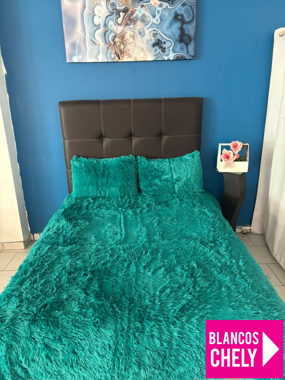 Cobertor Pelo alto Queen Size Con Fundas