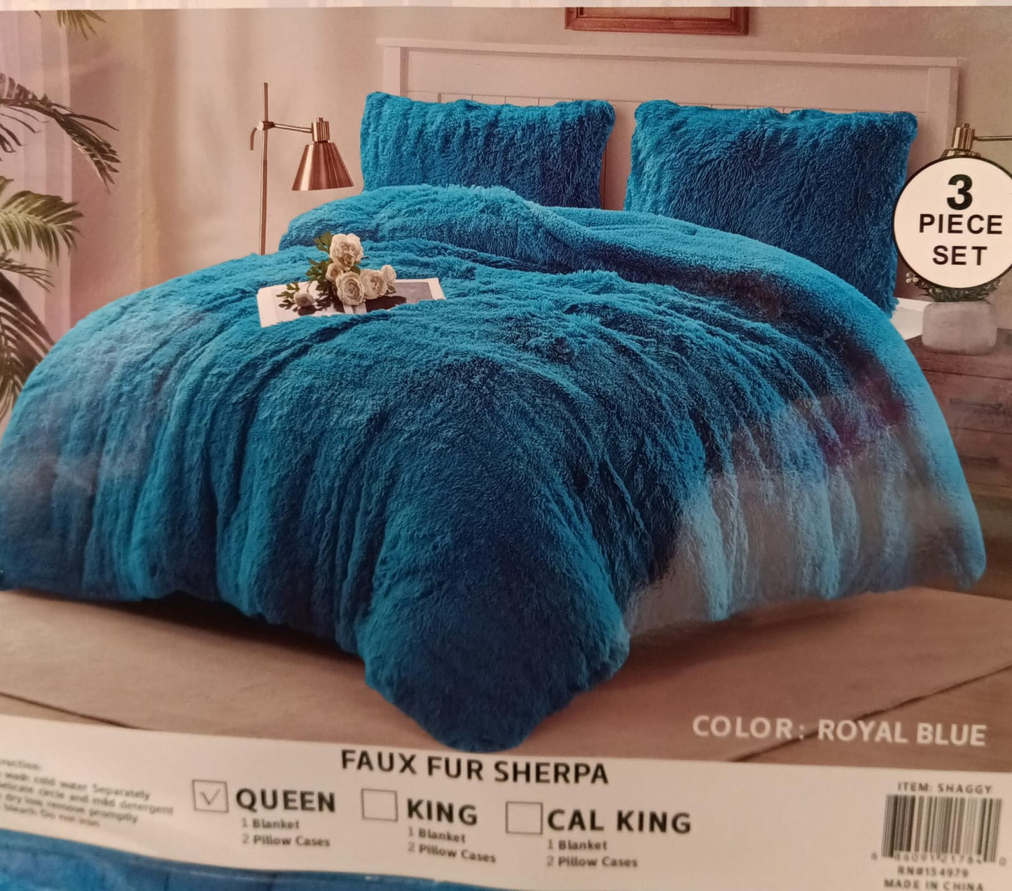 Cobertor  Pelo Alto Call King Con Fundas