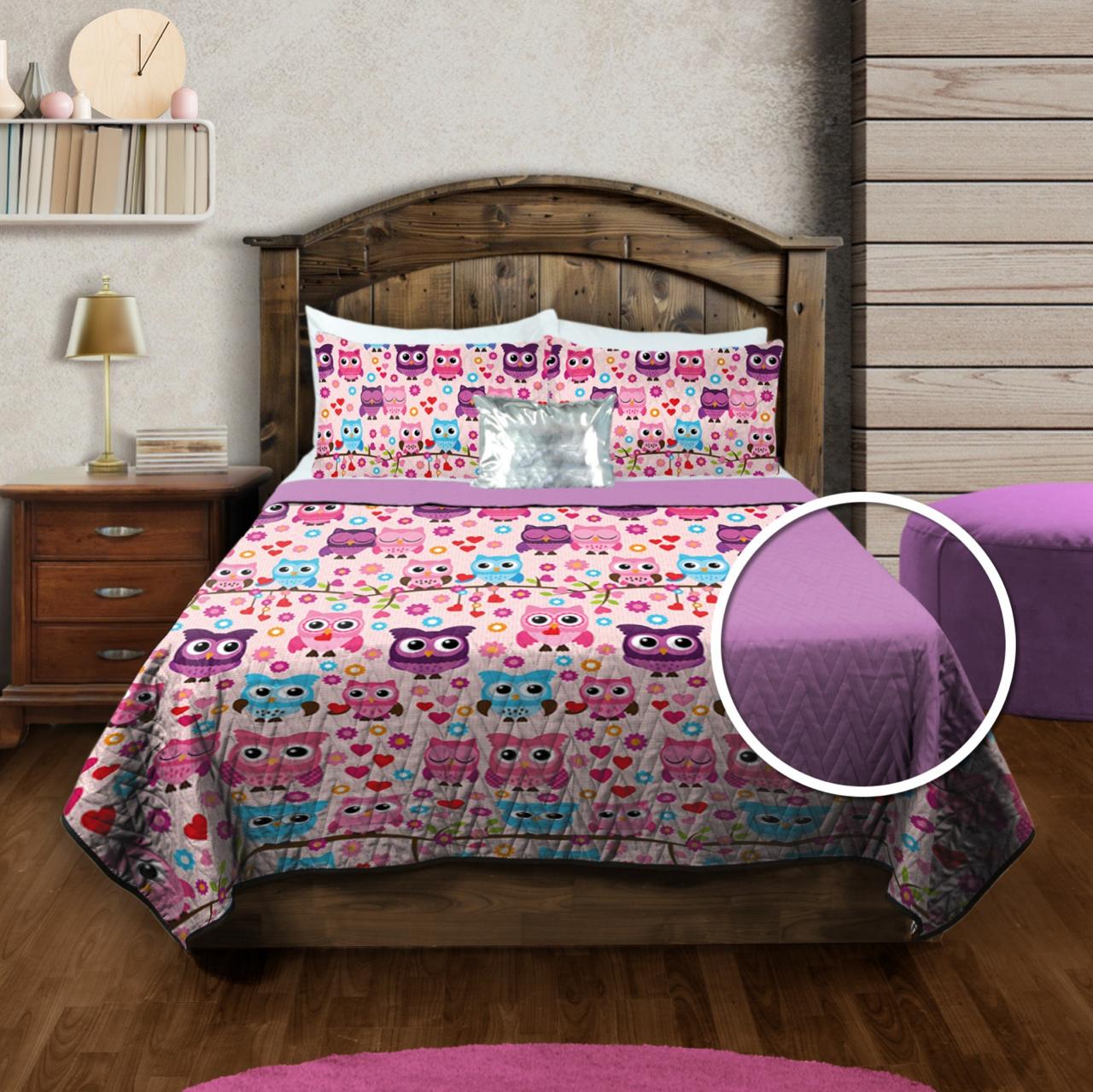 Edrecolcha Doble Vista estampada King Zantelo