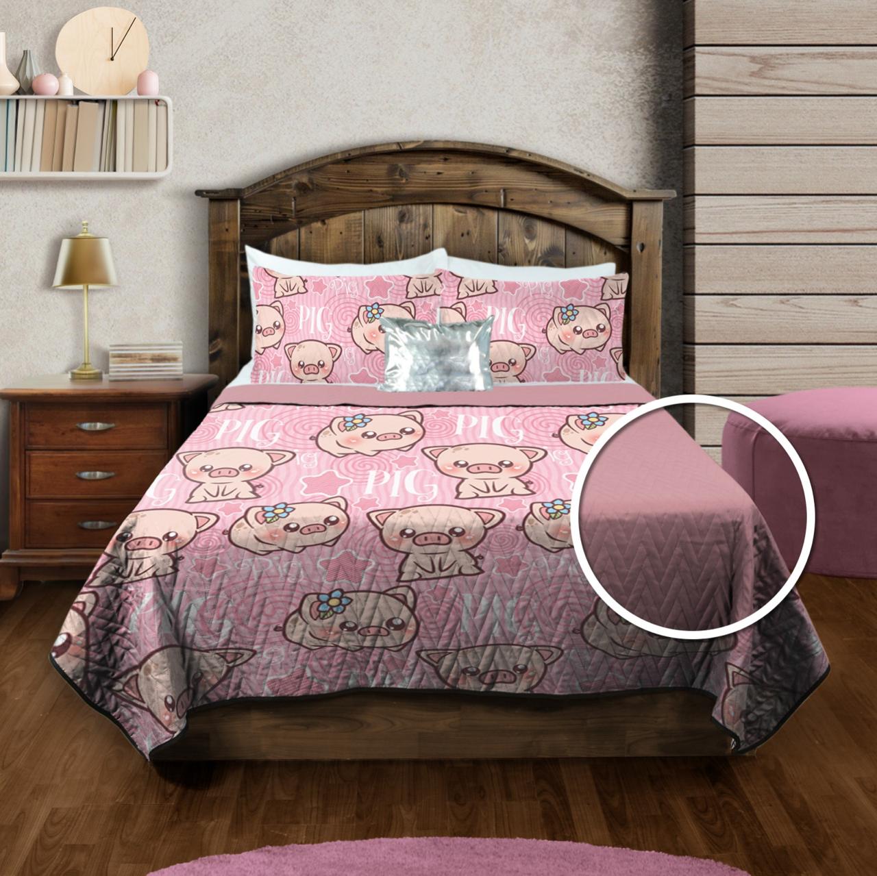 Edrecolcha Doble Vista estampada King Zantelo