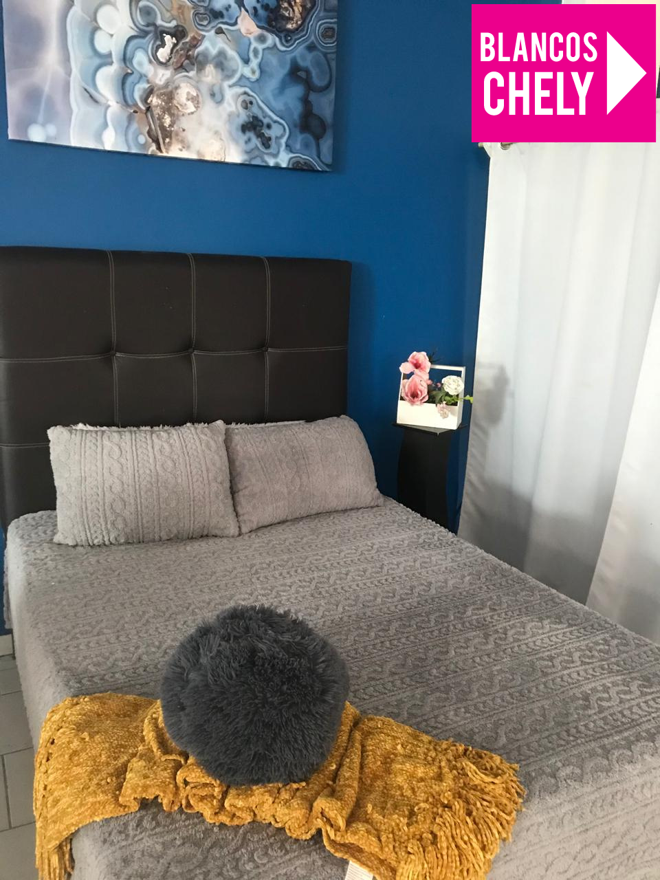 COMBO FRAZDA MATRIMONIAL Y PAR DE ALMOHADAS TRENZADO.