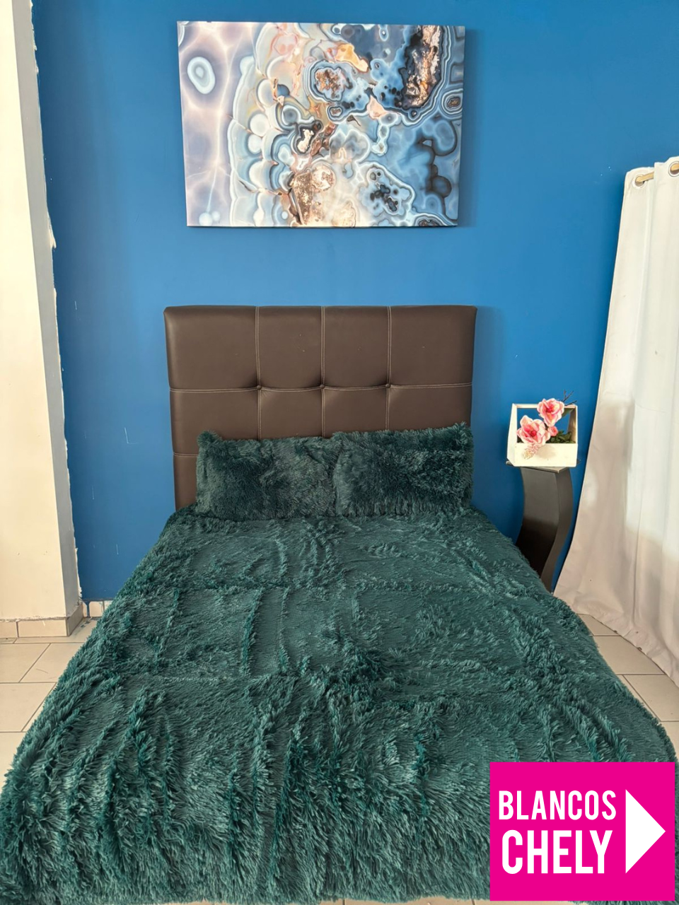 Cobertor Pelo alto Queen Size Con Fundas
