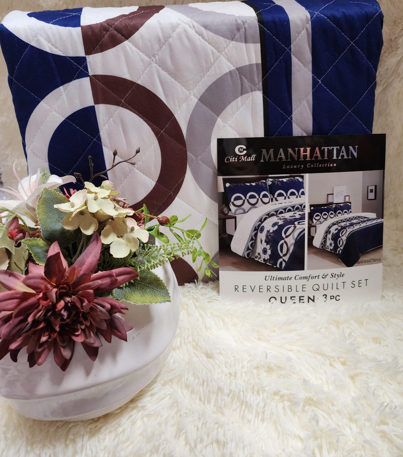 Edrecolcha Doble Vista estampada King