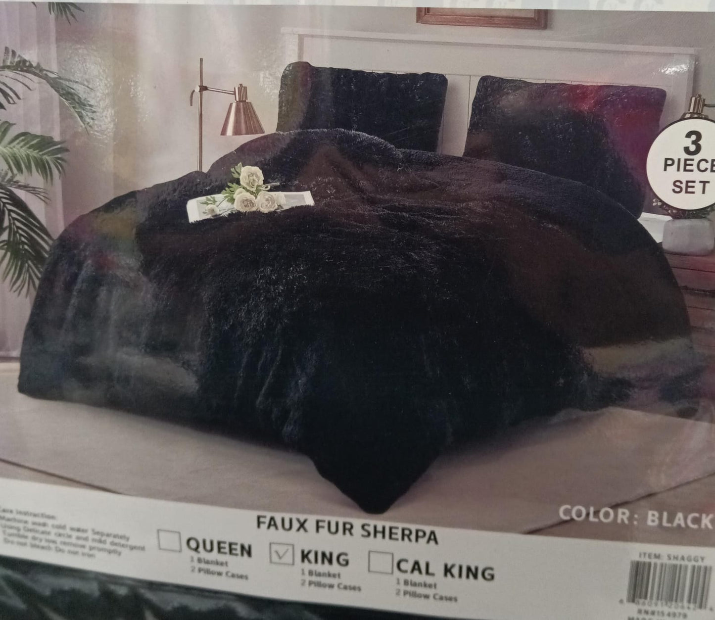 Cobertor  Pelo Alto Call King Con Fundas