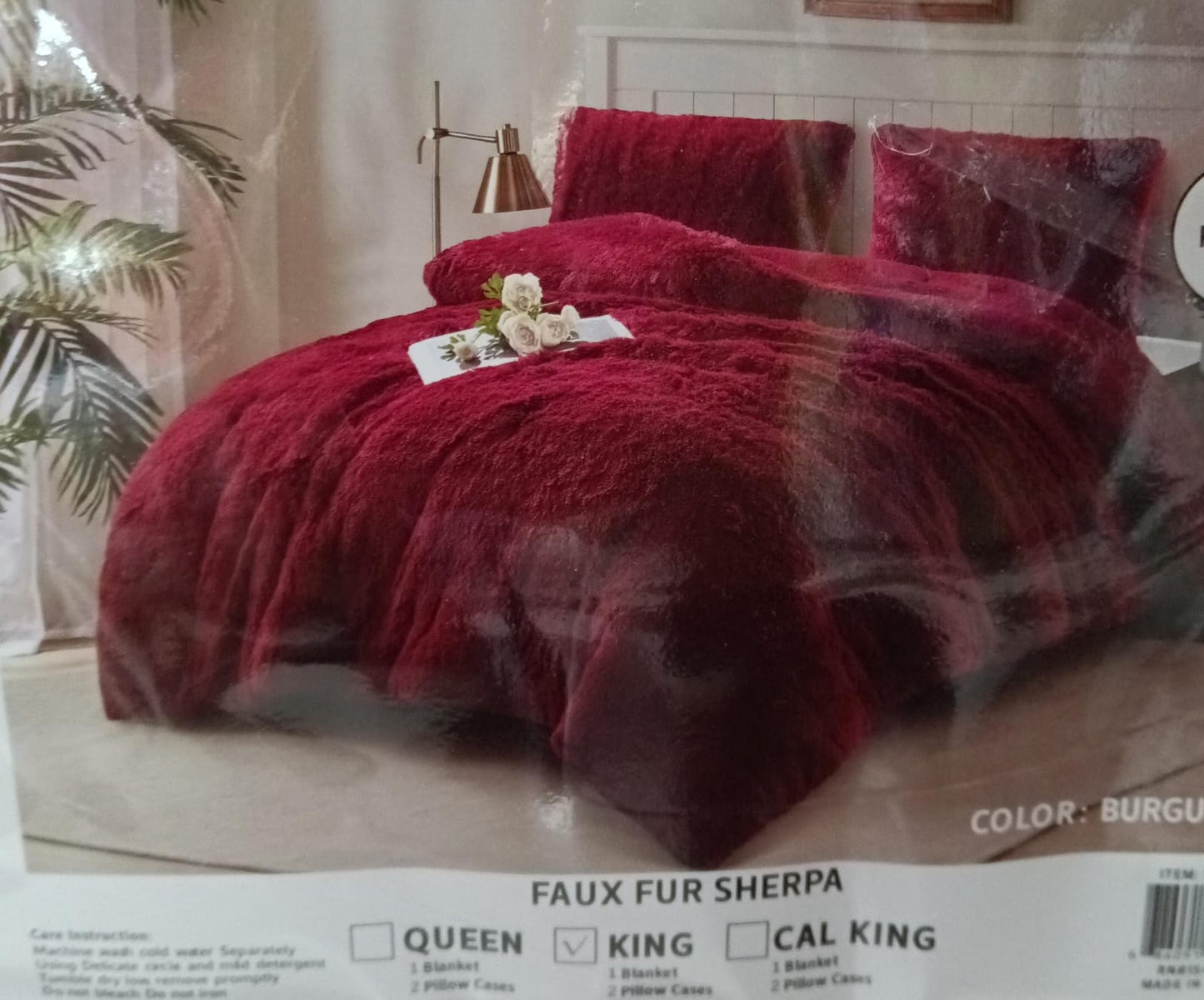 Cobertor  Pelo Alto Call King Con Fundas