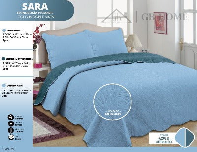 Edrecolcha con funda lisa matrimonial sara