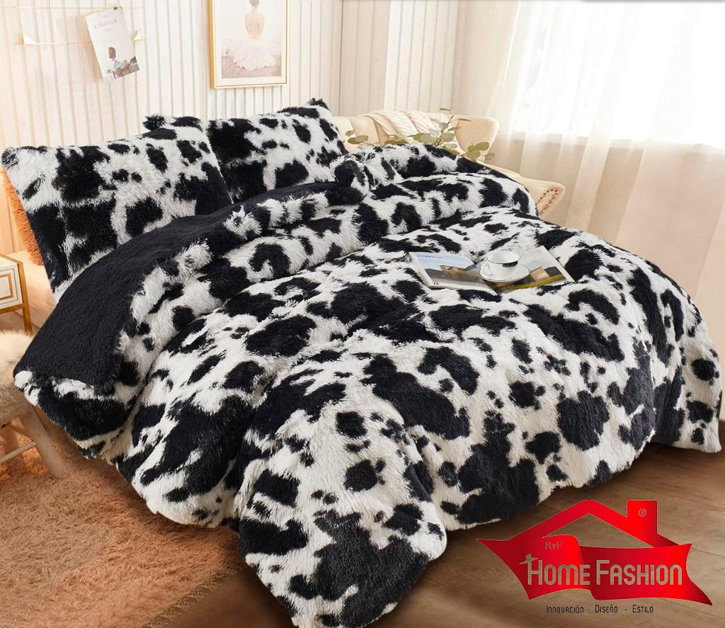Cobertor Pelo alto Queen Size Con Fundas